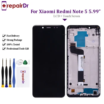 

5Pcs/Lot Tested 5.99'' NEW For Xiaomi Redmi Note 5 LCD DIsplay +Touch Screen Digitizer Assembly Black/White For Redmi Note 5 Lcd