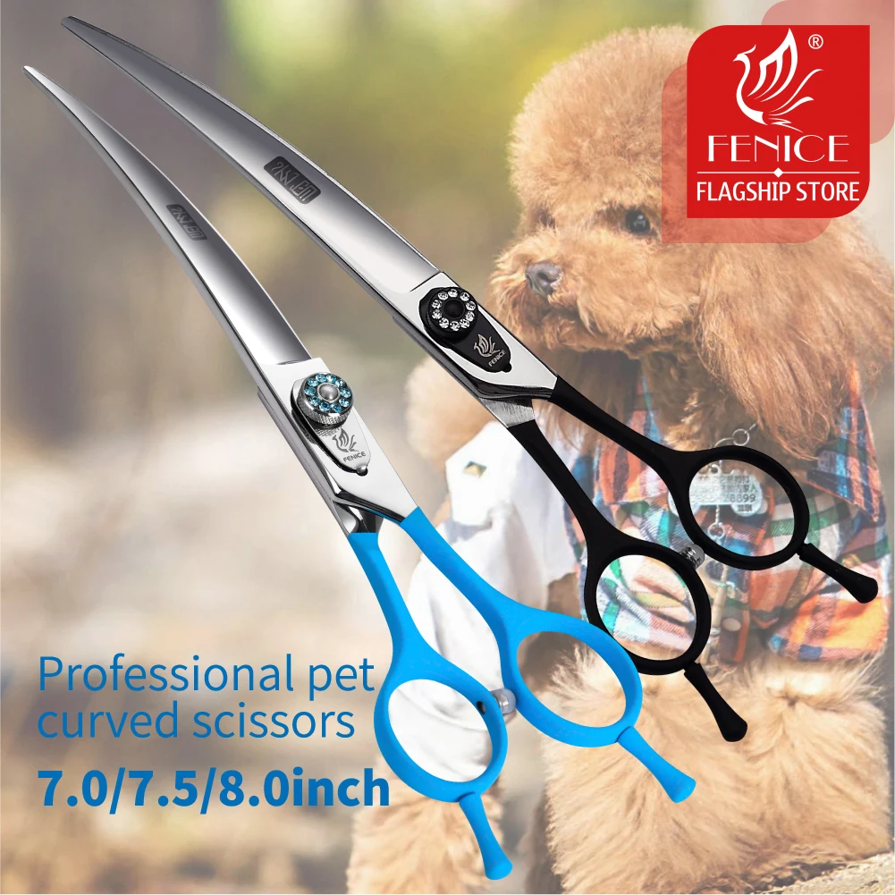 Fenice-Tijeras de aseo para mascotas profesionales, 7,0/7,5/8,0 pulgadas, Japón, 440C