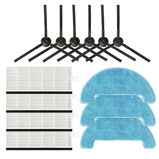 iLife A40 A4S Polaris PVCR 0826 0726W Amibot Spirit ICE H2O Smart Robot Gutrend Style 220 Main Side Brush Hepa Filter Mops Parts Set C
