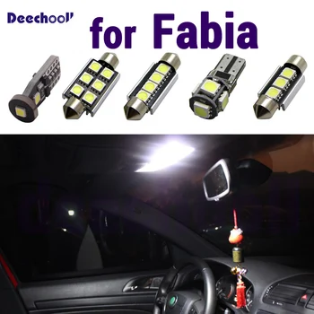 

Pure White Canbus Error Free LED Bulbs Interior Map Dome Light Kit for Skoda for Fabia MK1 MK2 MK3 Sedan Combi from 1999