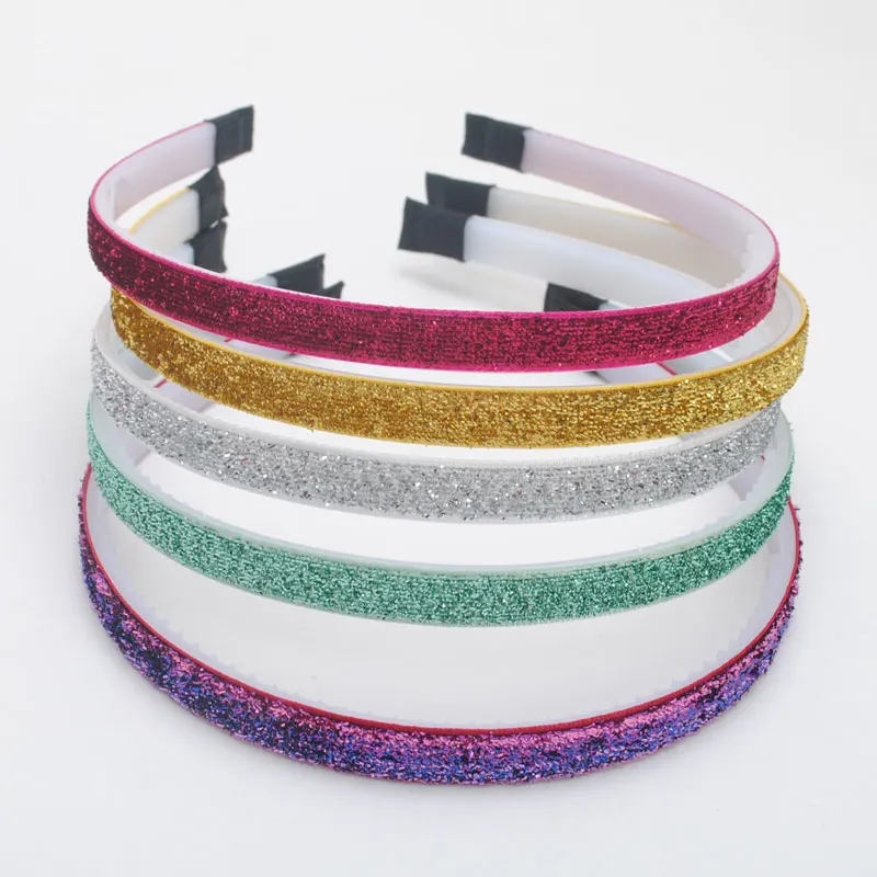 

5Pieces /lot New Girls Hair Bands Children Glitter Headbands Kids Fashion Step Teeth Hair Accessories Top Quality Headwear