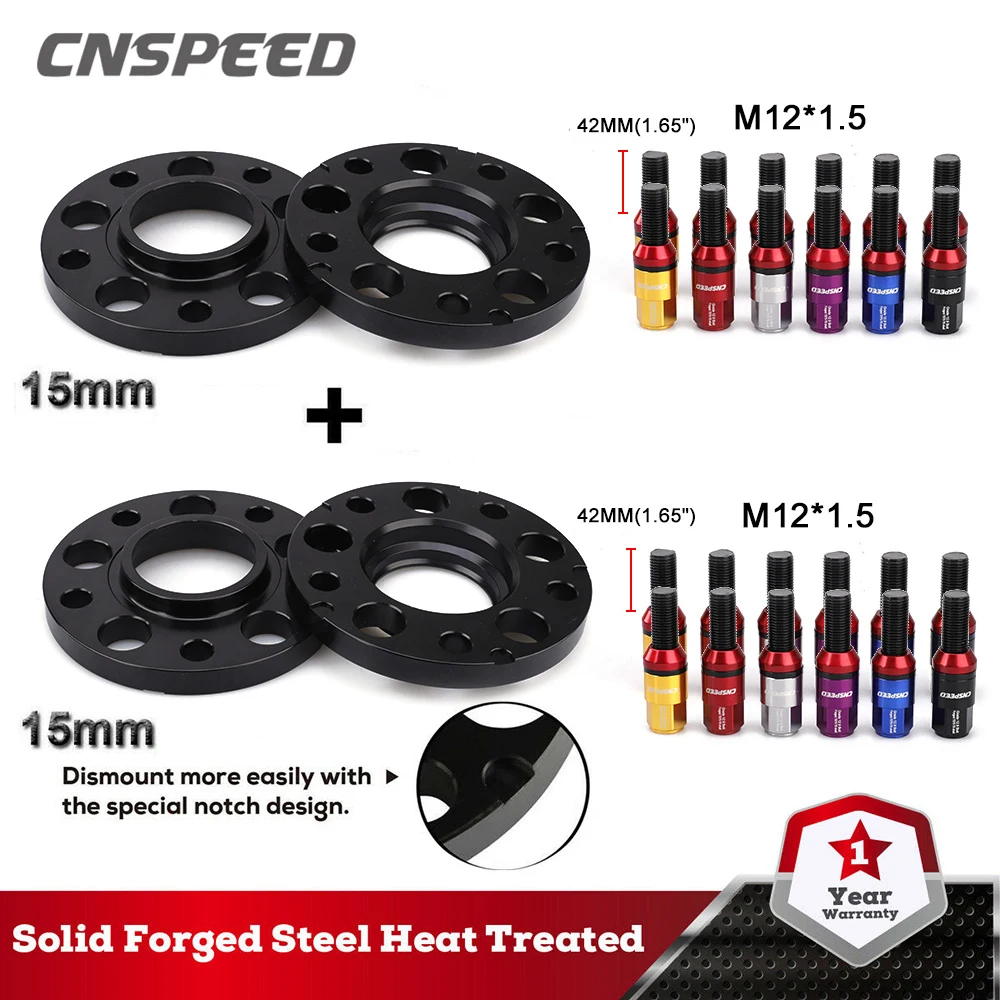 

For BMW E36 E82 E88 4PCS 15mm 5x120mm Hubcentric Wheel Spacers 72.56mm CB M12*1.5 Bolt