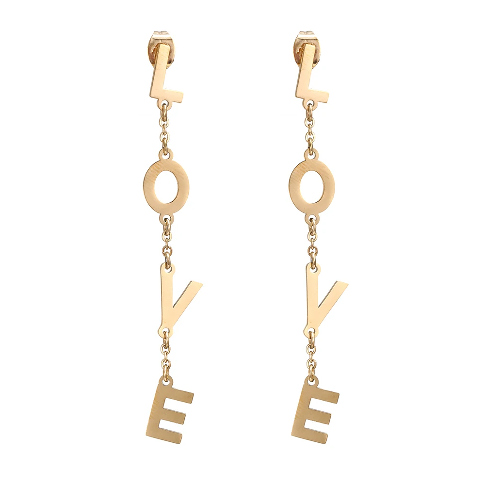 Louis Vuitton Gold And Diamond Monogram Long Drop Earrings