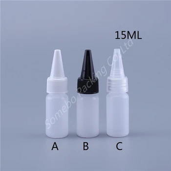 

200pcs 15 ml tip cover squeezable shower gel shampoo essential oil sample soft sample bottles,15 cc refilable plastic bottle