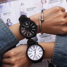 Montre Bracelet à Quartz pour hommes et femmes, à la mode, pour Couple, romaines