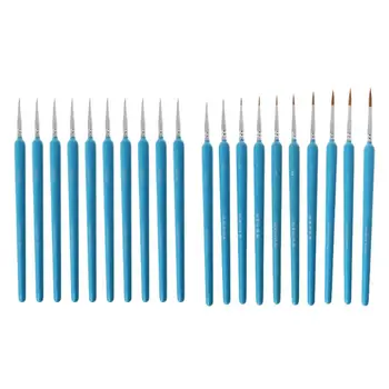 

10Pcs/set Professional Wolf Hair Hook Line Pen Fine Painting Brush Pen Set Artist Watercolor Acrylic Paint Brush Art Drawing