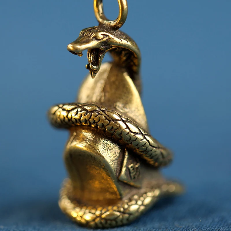 brass snake rope pendant (4)