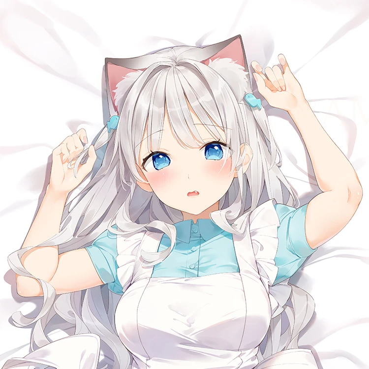 Vtuberer Eru Amanagi Elアニメクッションカバー かわいい女の子の枕カバー 抱き枕 ボディカバー オタク カワイイ 高品質 アニメ コスチューム Aliexpress