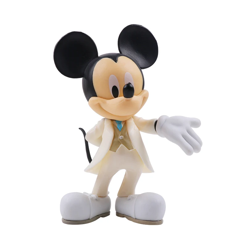 10-13cm Disney Action Figure Mickey Mouse Minnie Princess Donald Duck Kawaii Doll Birthday Present Children Toy Collection Boy