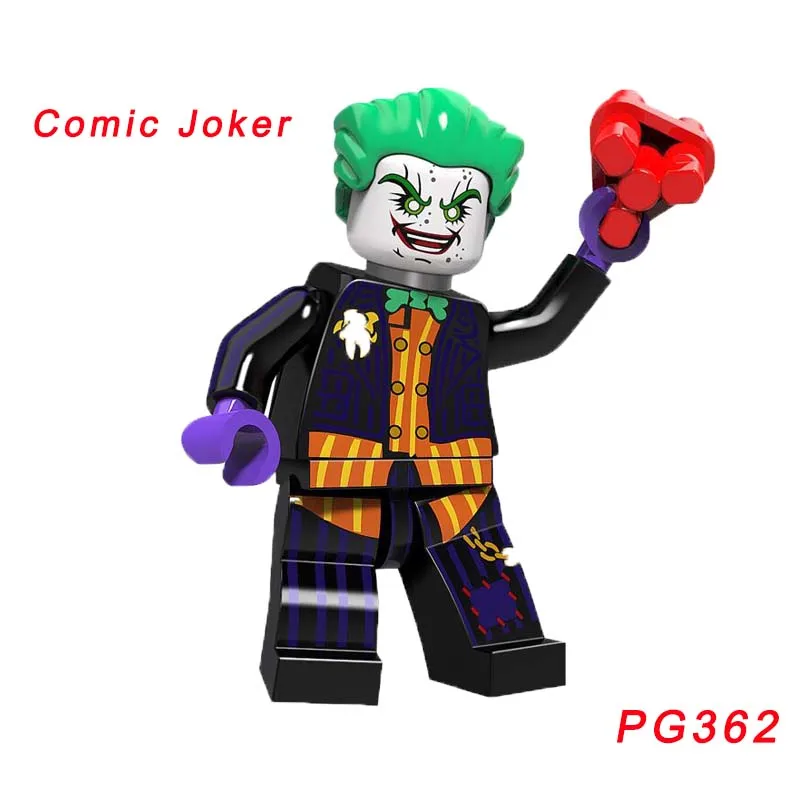 Одиночная Бэтмен Джокер Робин X-men Dc Супер Герои яд Харли Квинн строительные блоки игрушки Deadpool - Цвет: pg362