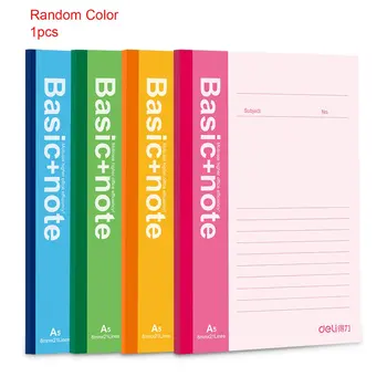 

Deli A5 Notebook 100 Sheets 7655 Business Diary Wireless Binding Marking Notes Journal Records School Office Stationery