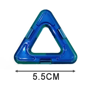 1pcs Magnetic DIY building blocks parts construction toys for toddlers Designer magnetic toys Magnet model building toys triangle