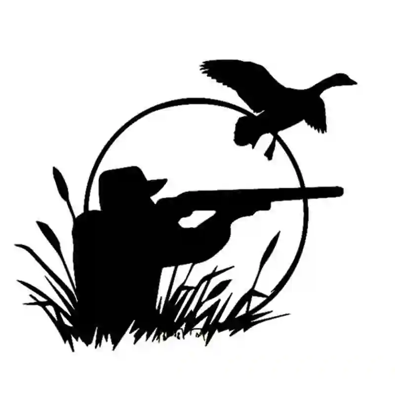 Pegatina Hunt Duck Decal Hunting Dog Shotgun Sticker Hollow Sticker Hunter Car Window Vinyl Decal Funny Poster Motorcycle
