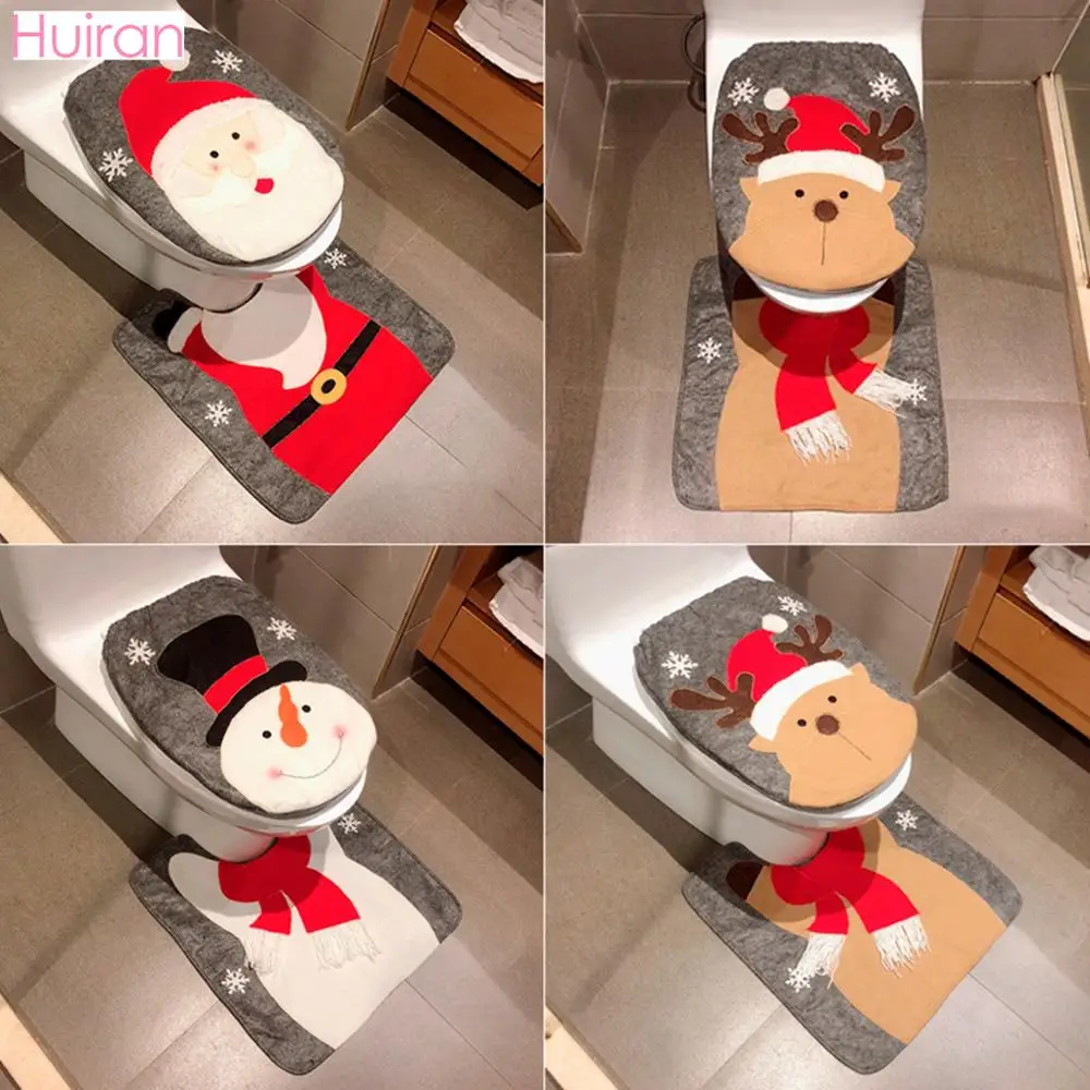 Санта клау рождественское сиденье для унитаза Рождественская ванная комната с Рождеством Декор для дома рождественские украшения Рождество Счастливый год