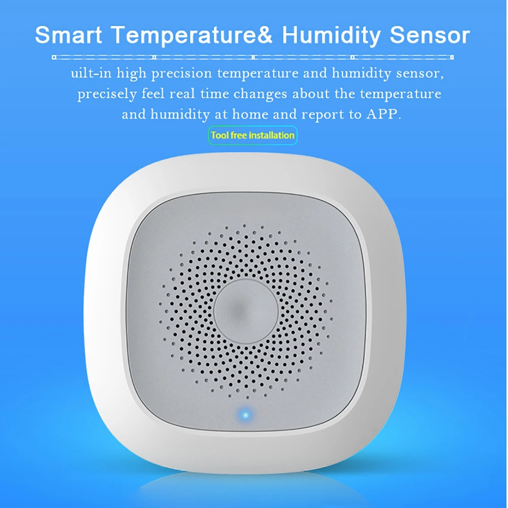 Умный датчик температуры и влажности Z Wave работает с Zwave hub Smartthings Fibrao