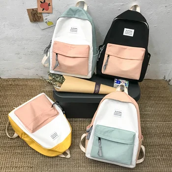 

New Fashion Canvas Travel Backpack Large Capacity Youth School Bag Women's Backpack