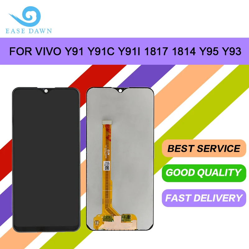 ДЛЯ Vivo y91 y91c y91i 1817 1814 y95 y93 ЖК дисплей IPS экран сенсорный дигитайзер в сборе для
