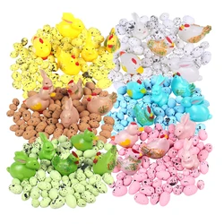77Pcs Foam Eggs Plastic Chick Rabbit Duck Easter Set DIY Craft Kids Gift Favor Easter Decor For Home Easter Chick Nest Decor