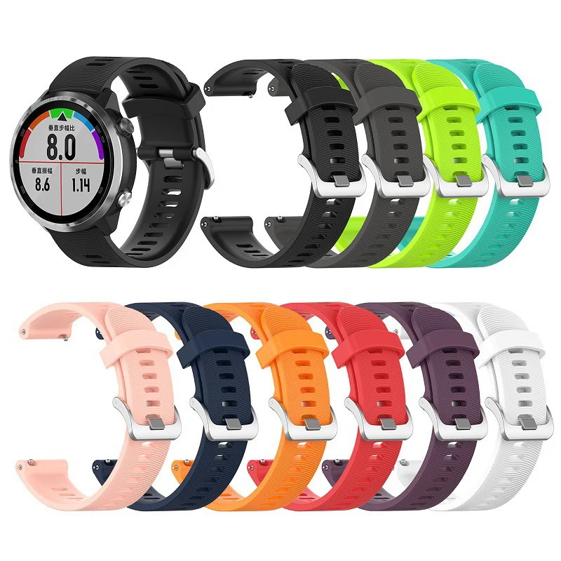 Силиконовый ремешок для часов POLAR IGNITE Garmin Venu GarminMove Vivoactive3 Forerunner 245/645 20 мм|Ремешки