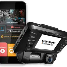 Rexing V2 передняя+ задняя двойная камера 1080p Full HD WiFi Ультра широкоугольный ЖК-экран автомобиля, такси видеорегистратор