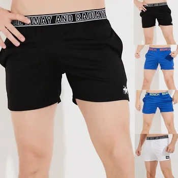 

Men's Summer Beach Short Pants New Fashion Simple Fashion Belt Shorts Fashionable Pure Color Shorts ropa interior hombre