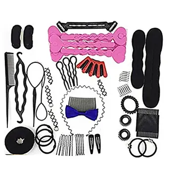 

47pc Hair Styling Accessories Kit Hair Bun Maker Hair Accessorie for Women Girl