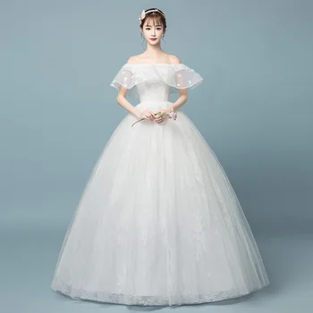 

Wedding Fashion Backless Floral Short Dress Sexy Women Slash Neck Ball Gown Elegant Chinese Style Party Dresses Wholesale