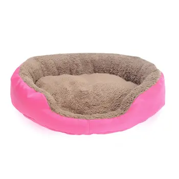 

Hot Pet Bed Pet Dog House Home Removable Cover Soft Pet Dog Basket Kennel Nest Cave Puppy Candy-Colored Round Doghouse Pet Beds