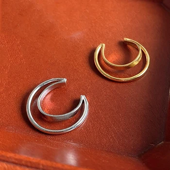 

925 Silver Hyperbola Ear Cuff Boho Jewelry Korean Earrings Minimalism Brincos Pendientes Charm Earrings for Women 1piece