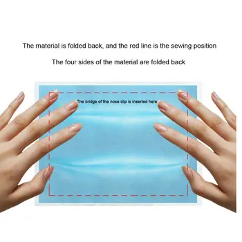 

1M DIY Mask Material Set Non-woven Mask Anti influenza Windshield Anti-dust Mask X7YB