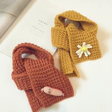 Fruit and vegetable decoration Knitting wool Winter Scarf For Children Boy girl Scarf Thickened Collar Scarves Neck Scarf