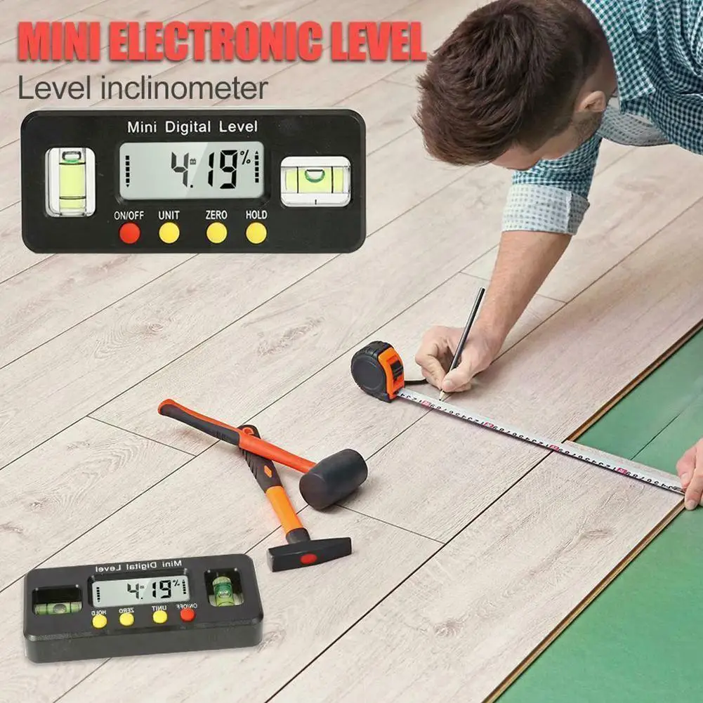 Digital angle finder Protractor electronic level box Degree with digital tool measuring Portable inclinometer 360 mag H7K2 | Инструменты