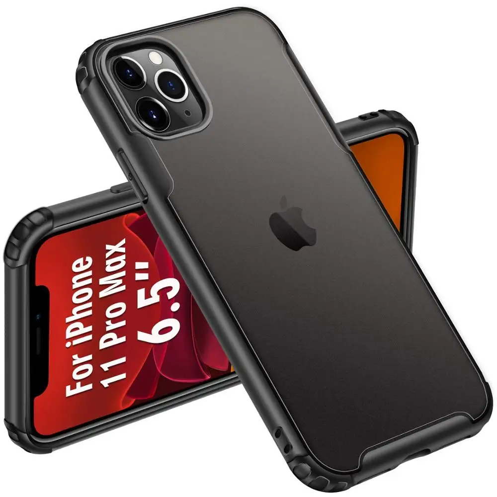 Для Apple iPhone 11 Pro Max XR Xs чехол ультра тонкий матовый прозрачный Кристальный PC задняя