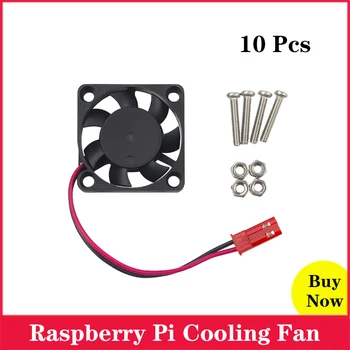 

10Pcs Raspberry Pi Cooling Fan 5V 2P Brushless CPU Fan Cooler for Raspberry Pi 4 3 Model B 4B 3B for Orange Pi PC for Retroflag