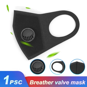 

1/5/10pcs Reusable Face Mask Black Breathable Cotton Mouth Mask Respirator Cover Anti Pollution Unisex Haze Respirator Face Mask
