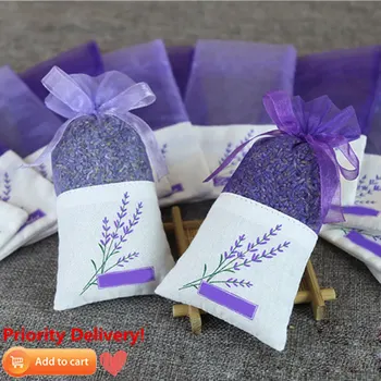 

1 Pack Natural Lavender Bud Dry Flower Sachet Bag Wardrobe Car Room Air Refreshing Desiccant Home Fragrance Sachets Moth &Mildew