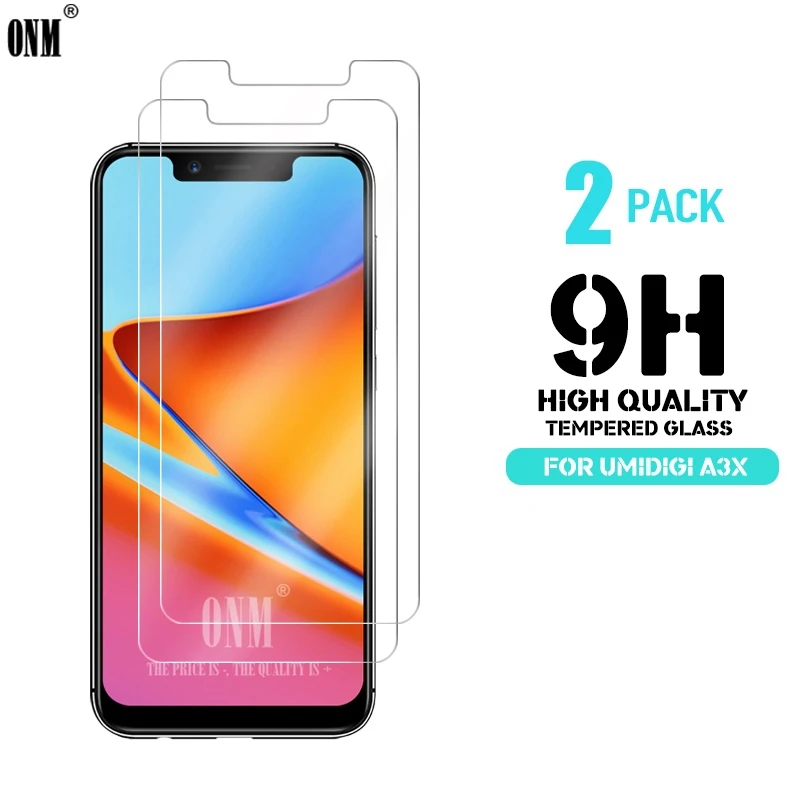

2Pcs UMIDIGI A3X Tempered Glass For UMIDIGI A3X Glass Screen Protector Premium Tempered Glass on the UMIDIGI A3X Protective Film