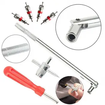 

Car Tire Valve Installation Tool Set Multi-function Repair Core Tool Tools Car Tire Remover Valve Valve Puller Stem Wrench O0J2