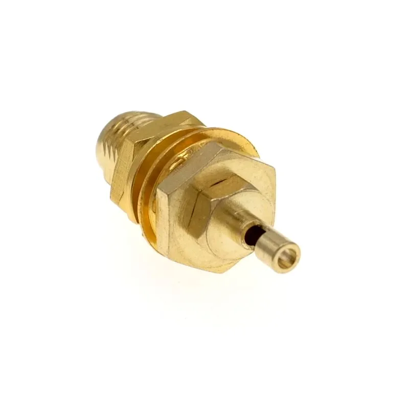 SMA female nut bulkhead solder for 0.81mm 1.13mm MHF1 MHF4 cable adapter RF connector (4)