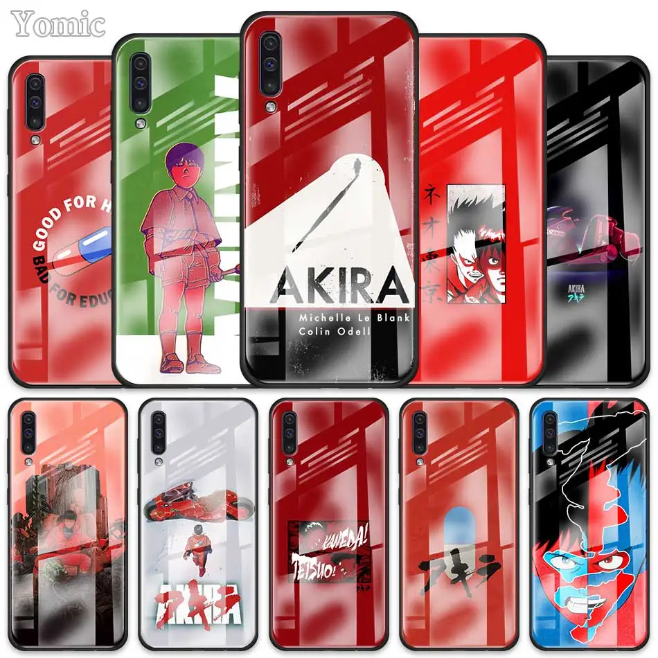 

Akira Anime Case for Samsung Galaxy A50 A70 A30 S A40 A51 J4 J6 Plus A71 A10 A20 M30s Tempered Glass Phone Cover