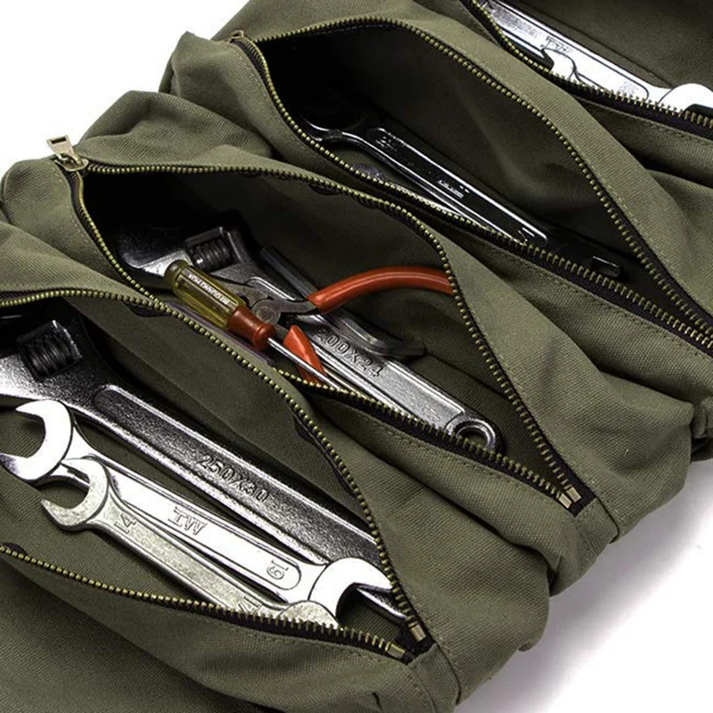 BMBY-Скручивание роллов рулон многоцелевой рулон инструмент сумка гаечный ключ рулон сумка висячий инструмент сумка на молнии