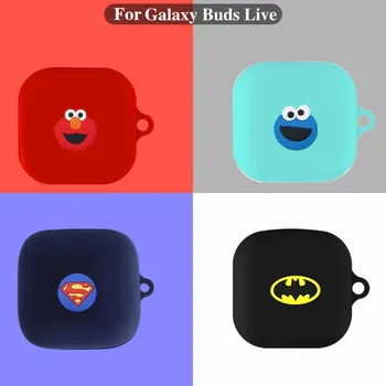 

for Samsung Galaxy Buds Live Case Cute Cartoon Earphone Protector Cover with Keychain for Superhero Galaxy Buds Live Case Cute
