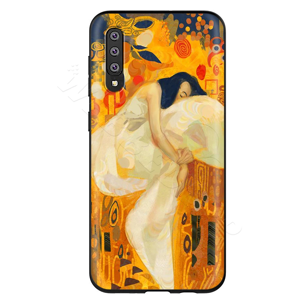 7 Webbedepp Густав Климт чехол для samsung Galaxy S7 S8 S9 S10 Edge Plus Note 10 8 9 A10 A20 A30 A40 A50 A60 A70 - Цвет: 7