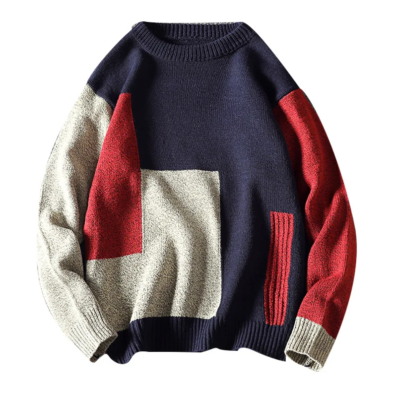 Autumn Winter Hooded Sweater Men Knitted Sweater Streetwear Mens Pullover Soft Sweater Slim Fit Fashion Brand Tops Male Clothes