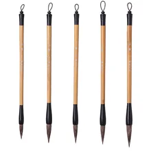 5 шт./компл. камень барсук волосы кисти для каллиграфии китайский руки пейзажная живопись Lian каллиграфии набор кистей для Tinta Китай(материк