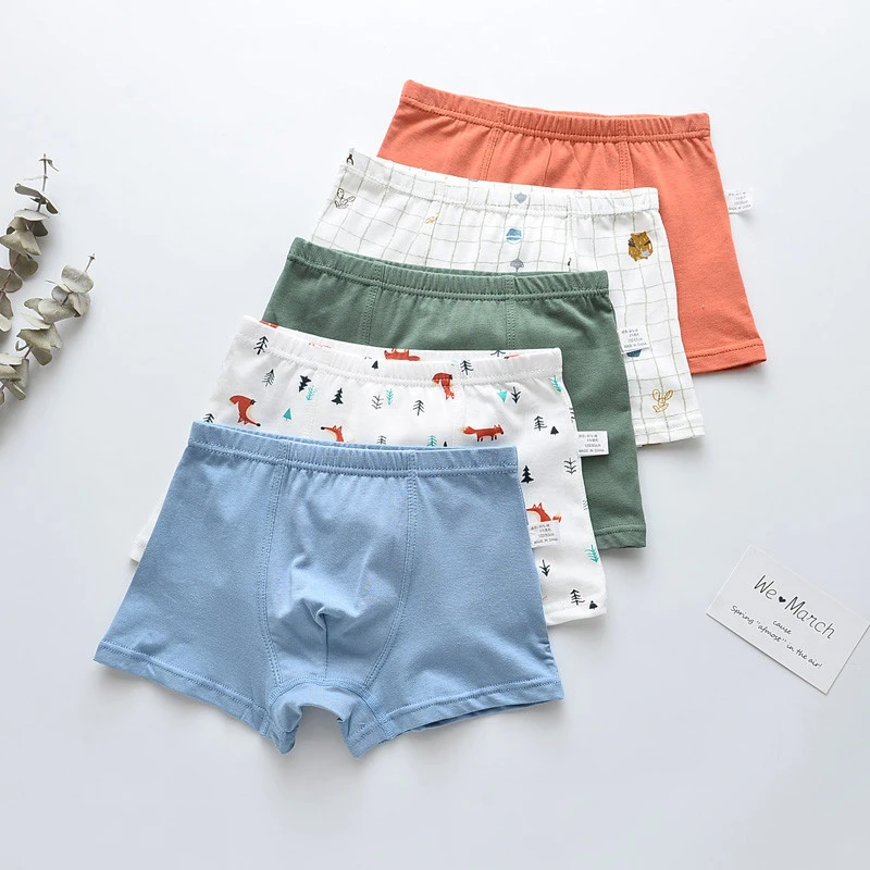 

5 Pcs/lot Cotton Girls Kids Panty Underwears Kid Briefs Panties For Children Child Boxer Boy's Underwear Underpants Girl Baby