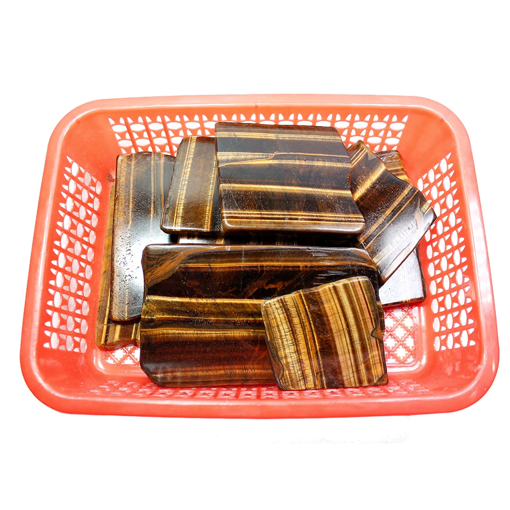 Runyangshi 1pc Natural yellow tiger eye crystal quartz jewelry stone ornaments crystal original for gifts