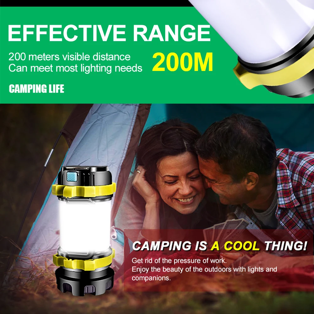 Super Bright LED Flashlight Barbecue light Portable Spotlight searchlight USB Rechargeable torch led working light camping light