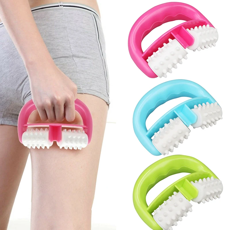 Anti Cellulite roller face Blue D Type Fat Control Roller Massager Cellulite Leg Abdomen Neck Buttocks Fast Face Lift Tools