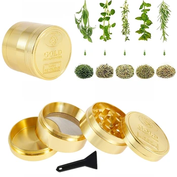 

4-Layer Herb Weed Grinder Crusher Smoking Accessories Spice Grass Tobacco Herb Grinder Pepper Metal Mill Machine Cigarette Tools